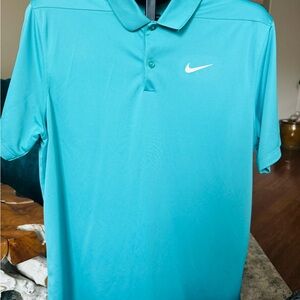 Nike Men's Teal Polo Shirt
